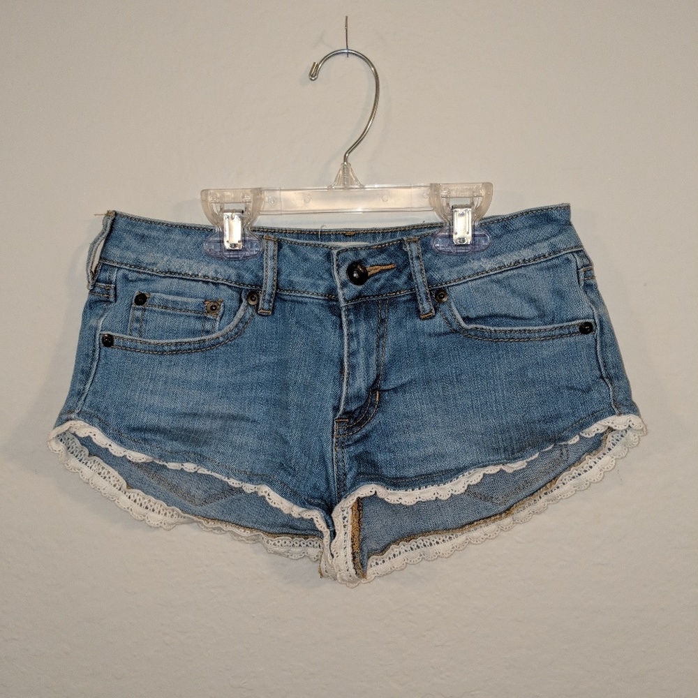 Roxy Denim Low-Rise Shorts